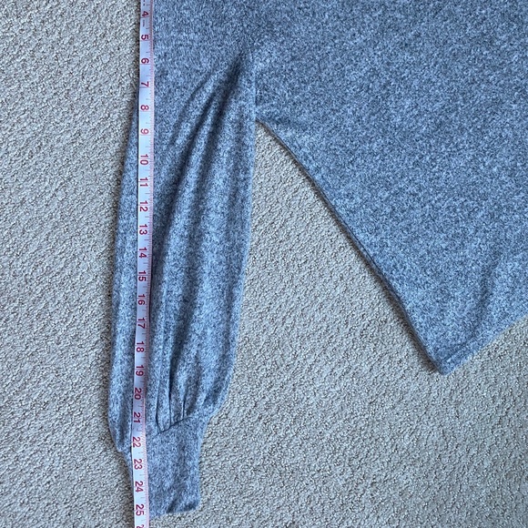 Mango Basics long sleeve sweater puff gray XS - Picture 12 of 15